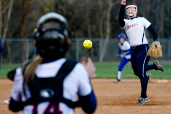 April/6/11: MCHS Varsity Softball vs Orange. Orange defeats Madison 7-2.