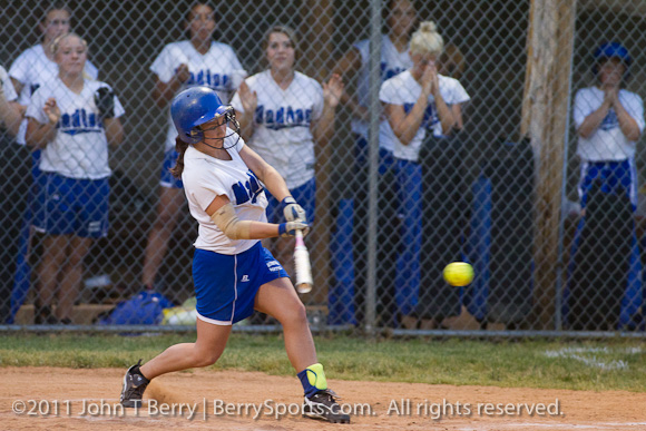 May/26/11: MCHS Varsity Softball vs Clarke Eagles. Madison wins 4-3.