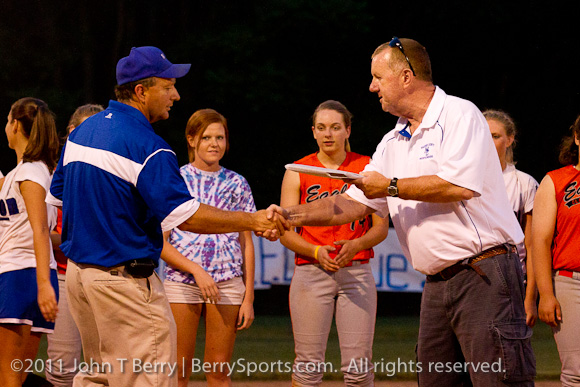 May/26/11: MCHS Varsity Softball vs Clarke Eagles. Madison wins 4-3.