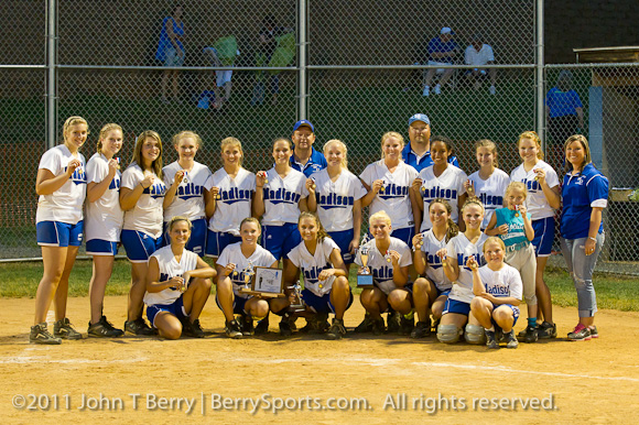 May/26/11: MCHS Varsity Softball vs Clarke Eagles. Madison wins 4-3.
