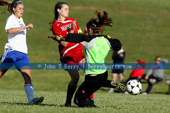 May/5/11: MCHS Varsity Girls soccer vs George Mason. George Mason wins 8-0.