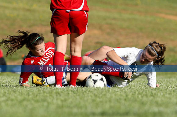 May/5/11: MCHS Varsity Girls soccer vs George Mason. George Mason wins 8-0.